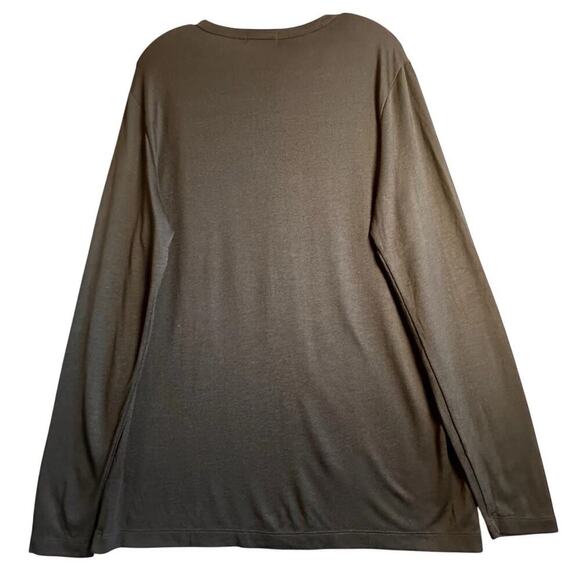 Theory Men's Snap Henley Black Modal Activate Jersey Sz XL Minimalist Casual EC - Picture 6 of 16